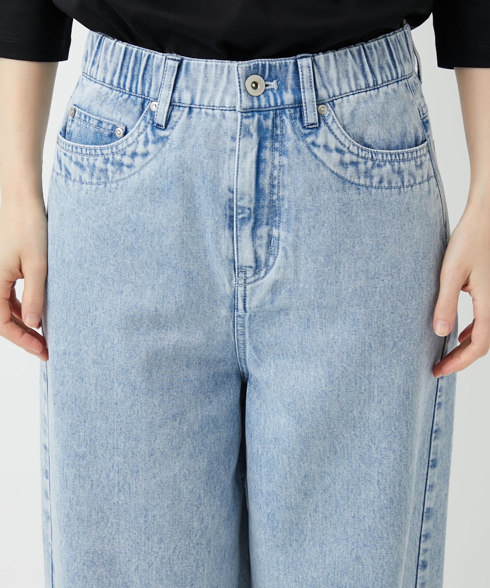 PHLGD03330 GEORGES RECH(小さいサイズ)(メゾン ドゥ サンク) イージーワイドデニムパンツ ライトブルー