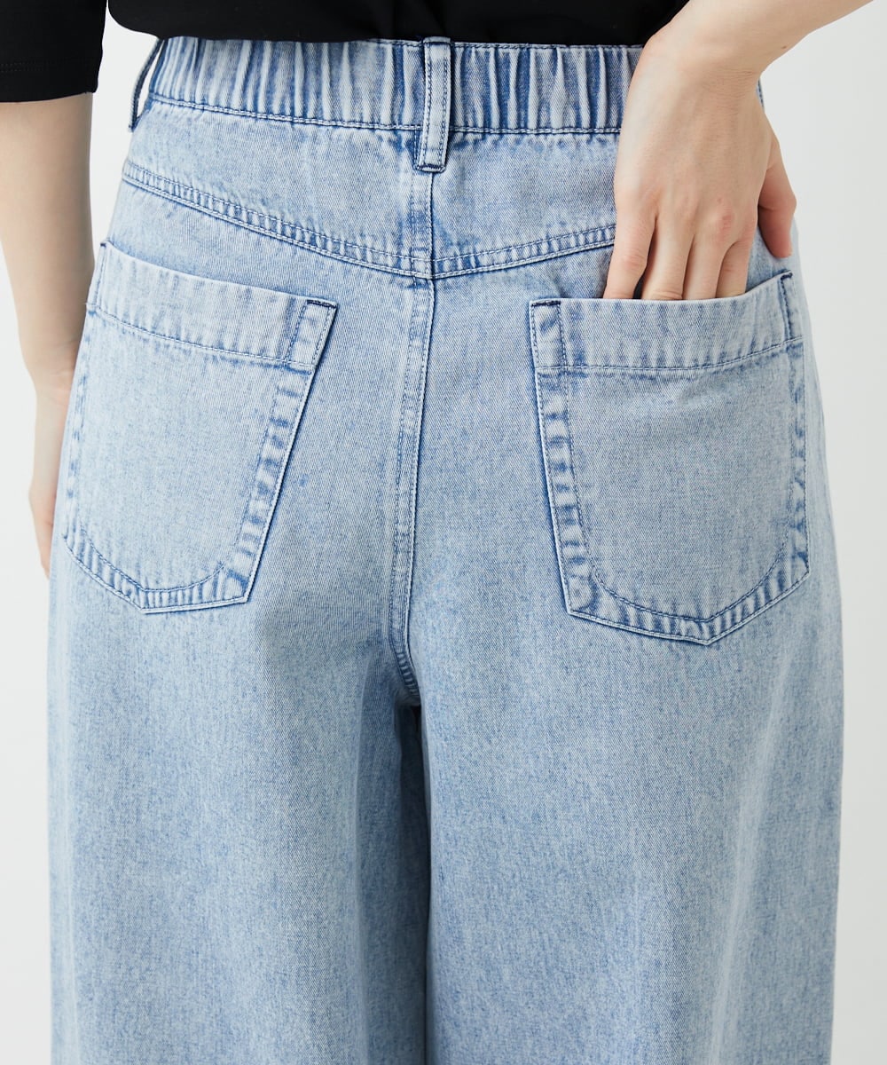 PHLGD03330 GEORGES RECH(小さいサイズ)(メゾン ドゥ サンク) イージーワイドデニムパンツ ライトブルー