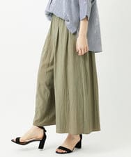 PHLGD09250 GEORGES RECH(小さいサイズ)(メゾン ドゥ サンク) ナチュラルブロードガウチョパンツ カーキ