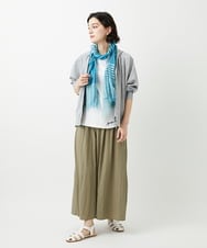 PHLGD09250 GEORGES RECH(小さいサイズ)(メゾン ドゥ サンク) ナチュラルブロードガウチョパンツ ライトグレー