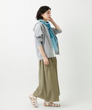 PHLGD09250 GEORGES RECH(小さいサイズ)(メゾン ドゥ サンク) ナチュラルブロードガウチョパンツ ライトグレー