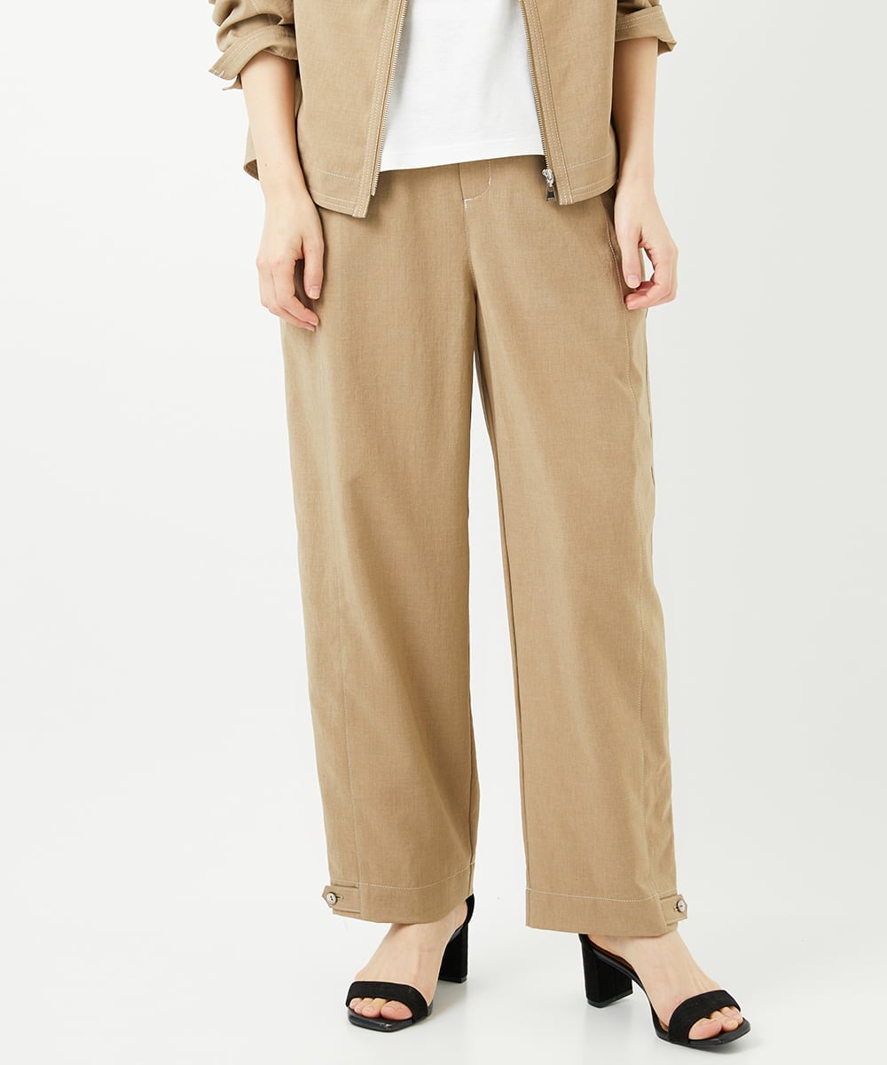 PHLGD12290 GEORGES RECH(小さいサイズ)(メゾン ドゥ サンク)  [セットアップ対応]ステッチワーク2WAYパンツ ベージュ