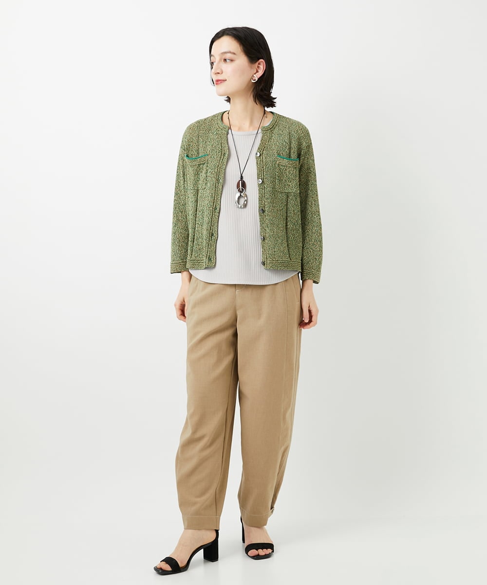 PHLGD12290 GEORGES RECH(小さいサイズ)(メゾン ドゥ サンク)  [セットアップ対応]ステッチワーク2WAYパンツ ベージュ