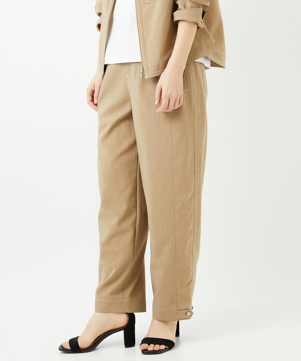 PHLGD12290 GEORGES RECH(小さいサイズ)(メゾン ドゥ サンク)  [セットアップ対応]ステッチワーク2WAYパンツ ベージュ