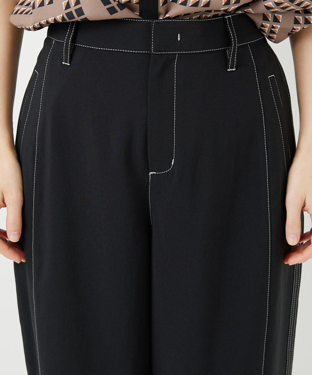 PHLGD12290 GEORGES RECH(小さいサイズ)(メゾン ドゥ サンク)  [セットアップ対応]ステッチワーク2WAYパンツ ベージュ