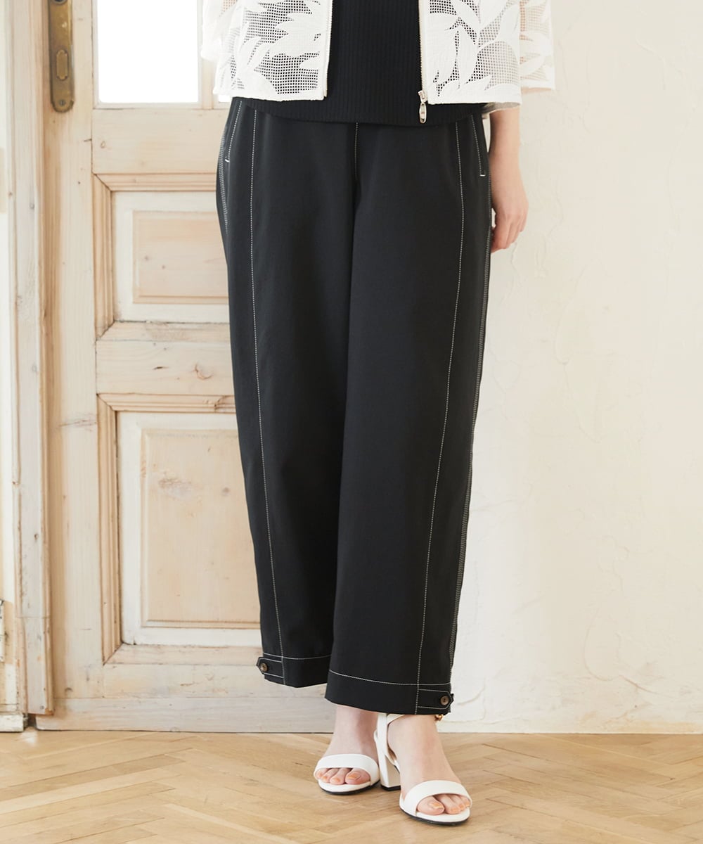 PHLGD12290 GEORGES RECH(小さいサイズ)(メゾン ドゥ サンク)  [セットアップ対応]ステッチワーク2WAYパンツ ベージュ