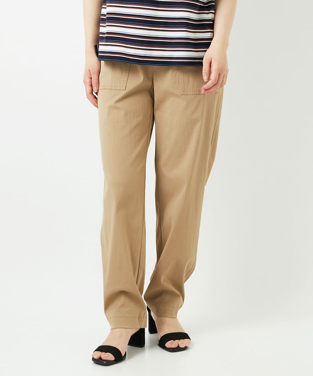 PHLGD26270 GEORGES RECH(小さいサイズ)(メゾン ドゥ サンク) ハイストレッチベイカーパンツ ベージュ