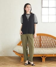 PHLGD26270 GEORGES RECH(小さいサイズ)(メゾン ドゥ サンク) ハイストレッチベイカーパンツ ベージュ