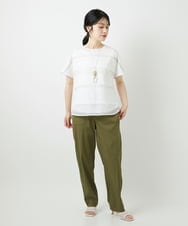PHLGD26270 GEORGES RECH(小さいサイズ)(メゾン ドゥ サンク) ハイストレッチベイカーパンツ ベージュ