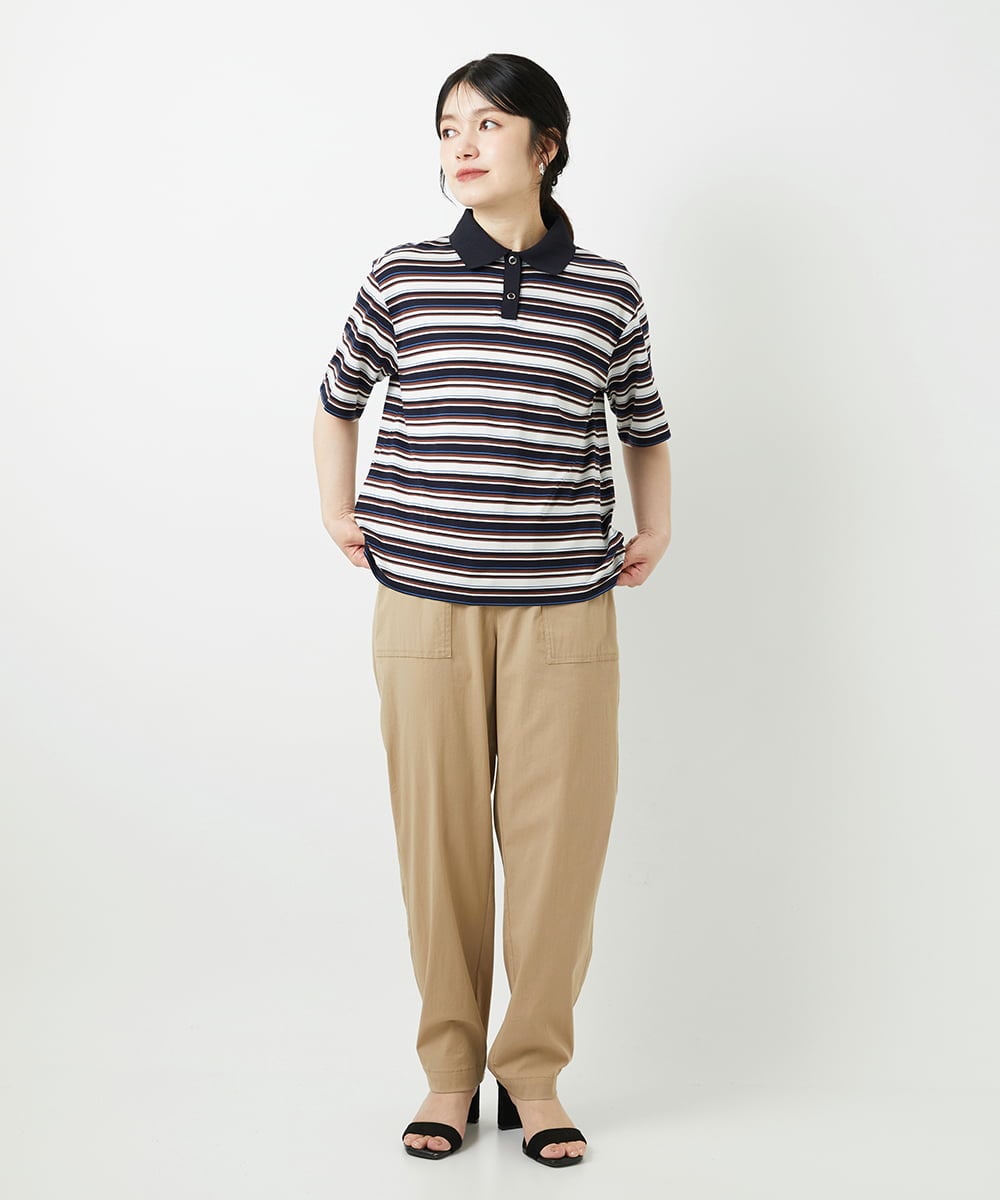PHLGD26270 GEORGES RECH(小さいサイズ)(メゾン ドゥ サンク) ハイストレッチベイカーパンツ ベージュ