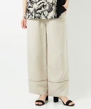 PHLGD31290 GEORGES RECH(小さいサイズ)(メゾン ドゥ サンク)  [セットアップ対応]フレンチリネンハシゴレースワイドパンツ ベージュ