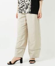 PHLGD31290 GEORGES RECH(小さいサイズ)(メゾン ドゥ サンク)  [セットアップ対応]フレンチリネンハシゴレースワイドパンツ ベージュ