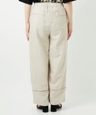 PHLGD31290 GEORGES RECH(小さいサイズ)(メゾン ドゥ サンク)  [セットアップ対応]フレンチリネンハシゴレースワイドパンツ ブラウン