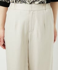 PHLGD31290 GEORGES RECH(小さいサイズ)(メゾン ドゥ サンク)  [セットアップ対応]フレンチリネンハシゴレースワイドパンツ ブラウン