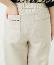 PHLGD31290 GEORGES RECH(小さいサイズ)(メゾン ドゥ サンク)  [セットアップ対応]フレンチリネンハシゴレースワイドパンツ ブラウン