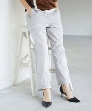 PHLGE40330 GEORGES RECH(小さいサイズ)(メゾン ドゥ サンク)  [セットアップ対応]4WAYタフタトラックパンツ ライトグレー