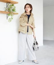 PHLGE40330 GEORGES RECH(小さいサイズ)(メゾン ドゥ サンク)  [セットアップ対応]4WAYタフタトラックパンツ ライトグレー