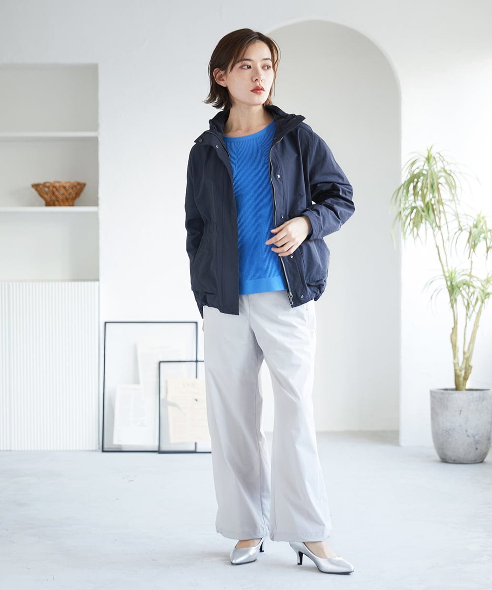 PHLGE40330 GEORGES RECH(小さいサイズ)(メゾン ドゥ サンク)  [セットアップ対応]4WAYタフタトラックパンツ ライトグレー