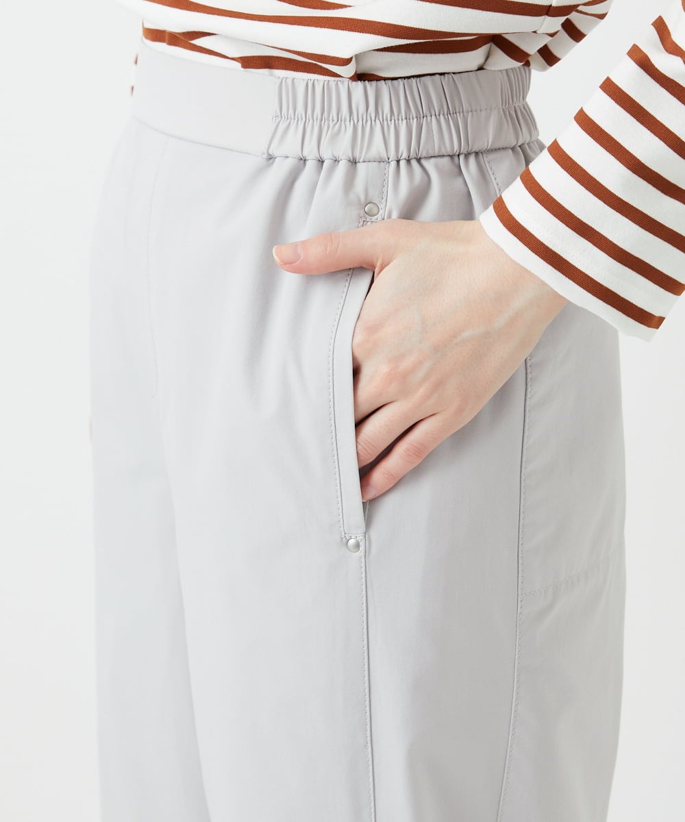 PHLGE40330 GEORGES RECH(小さいサイズ)(メゾン ドゥ サンク)  [セットアップ対応]4WAYタフタトラックパンツ ライトグレー