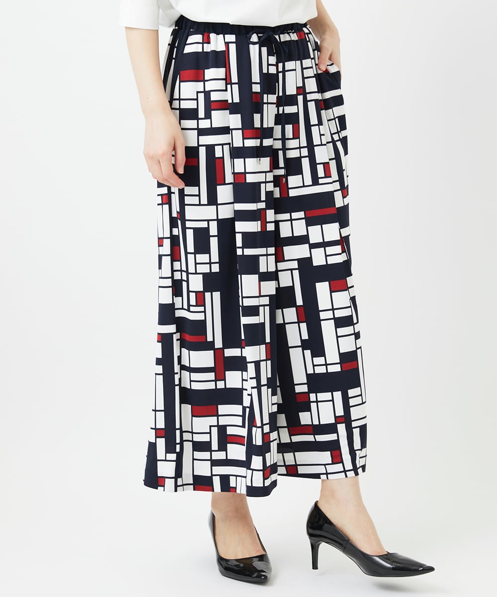 PHLGE42390 GEORGES RECH(小さいサイズ)(メゾン ドゥ サンク) トリコロールガウチョパンツ レッド