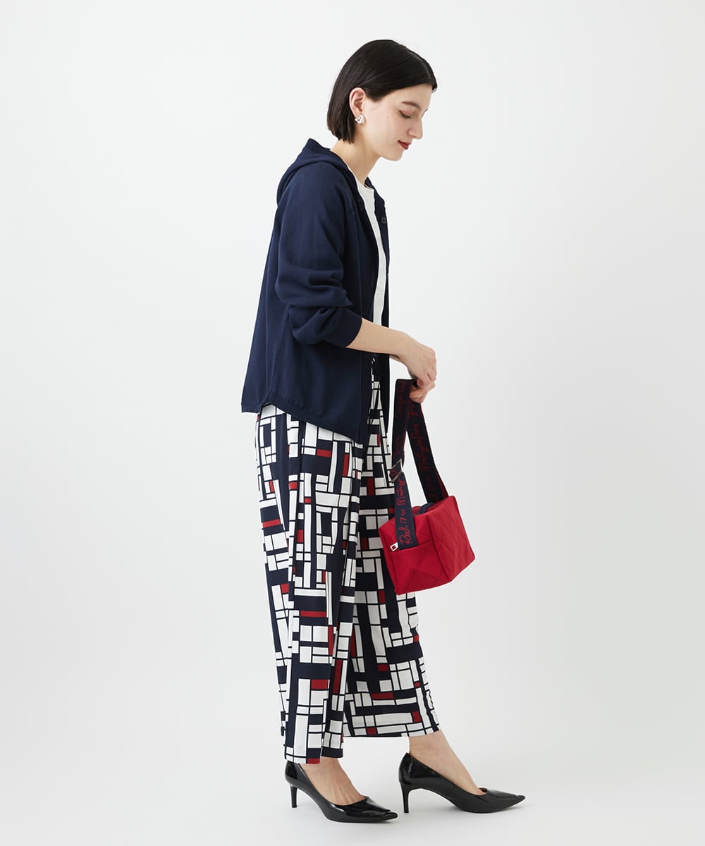 PHLGE42390 GEORGES RECH(小さいサイズ)(メゾン ドゥ サンク) トリコロールガウチョパンツ レッド