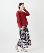 PHLGE42390 GEORGES RECH(小さいサイズ)(メゾン ドゥ サンク) トリコロールガウチョパンツ レッド