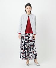 PHLGE42390 GEORGES RECH(小さいサイズ)(メゾン ドゥ サンク) トリコロールガウチョパンツ レッド