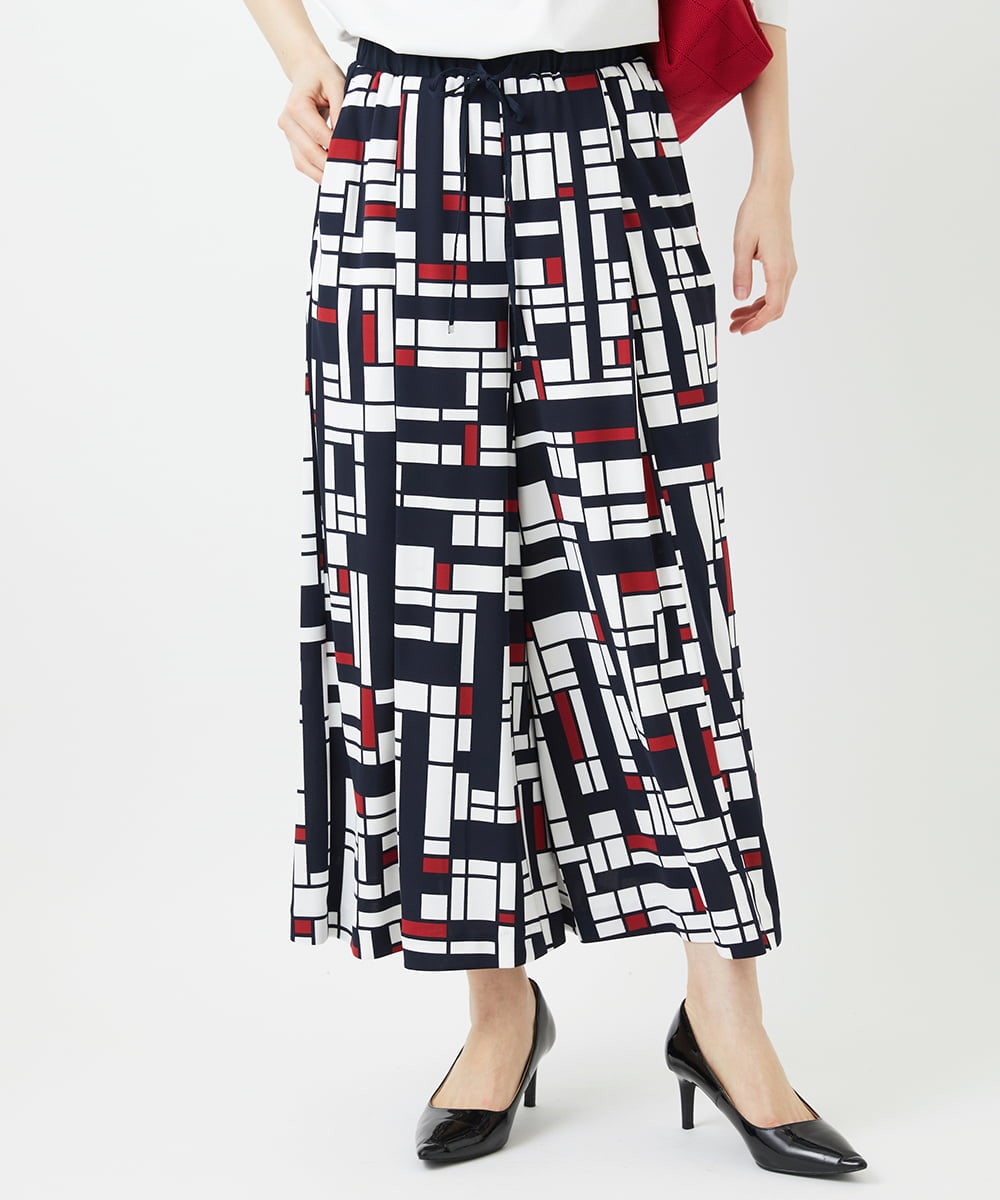 PHLGE42390 GEORGES RECH(小さいサイズ)(メゾン ドゥ サンク) トリコロールガウチョパンツ レッド