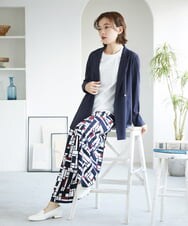 PHLGE42390 GEORGES RECH(小さいサイズ)(メゾン ドゥ サンク) トリコロールガウチョパンツ レッド