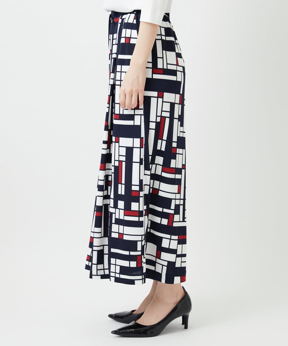 PHLGE42390 GEORGES RECH(小さいサイズ)(メゾン ドゥ サンク) トリコロールガウチョパンツ レッド