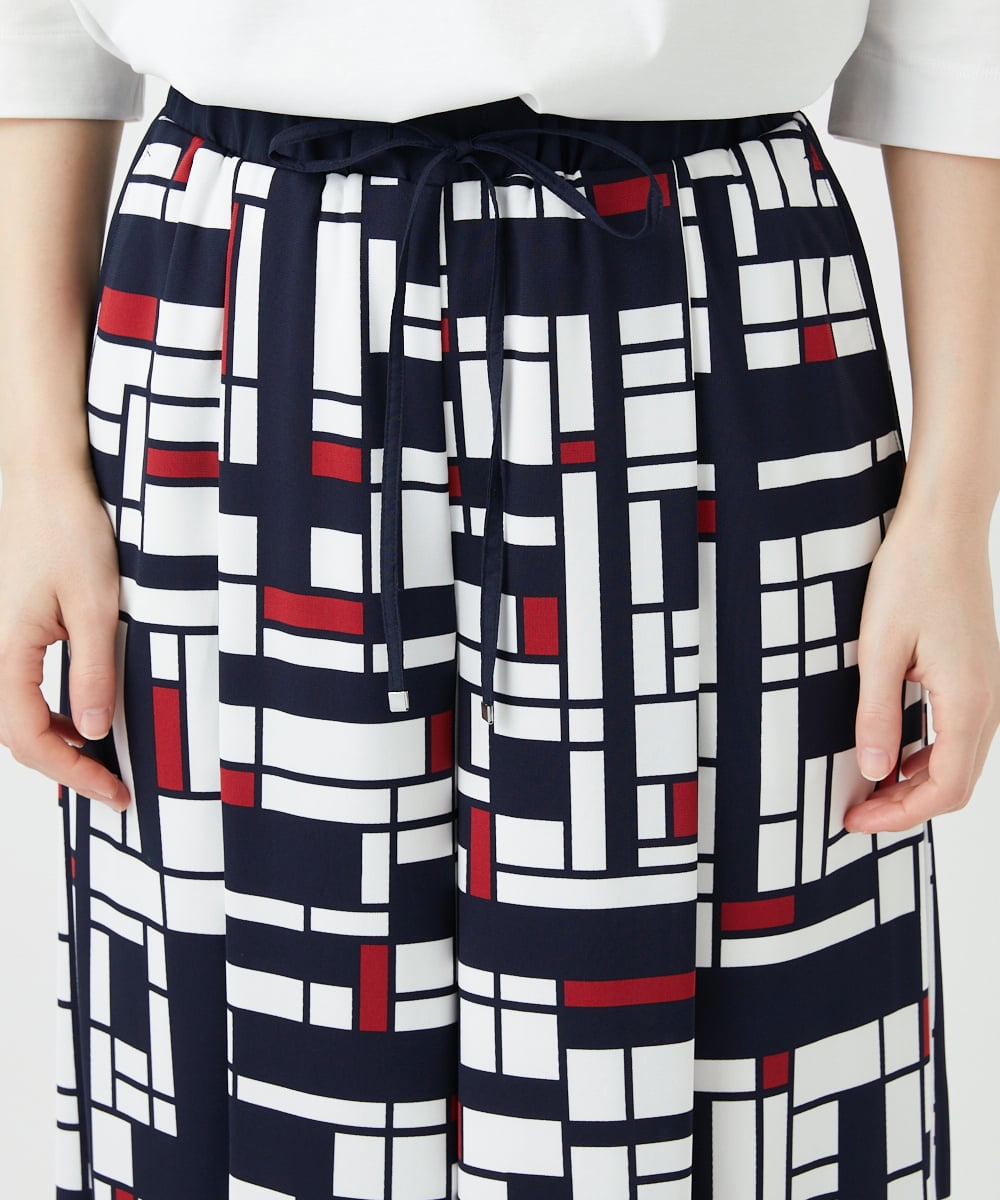 PHLGE42390 GEORGES RECH(小さいサイズ)(メゾン ドゥ サンク) トリコロールガウチョパンツ レッド