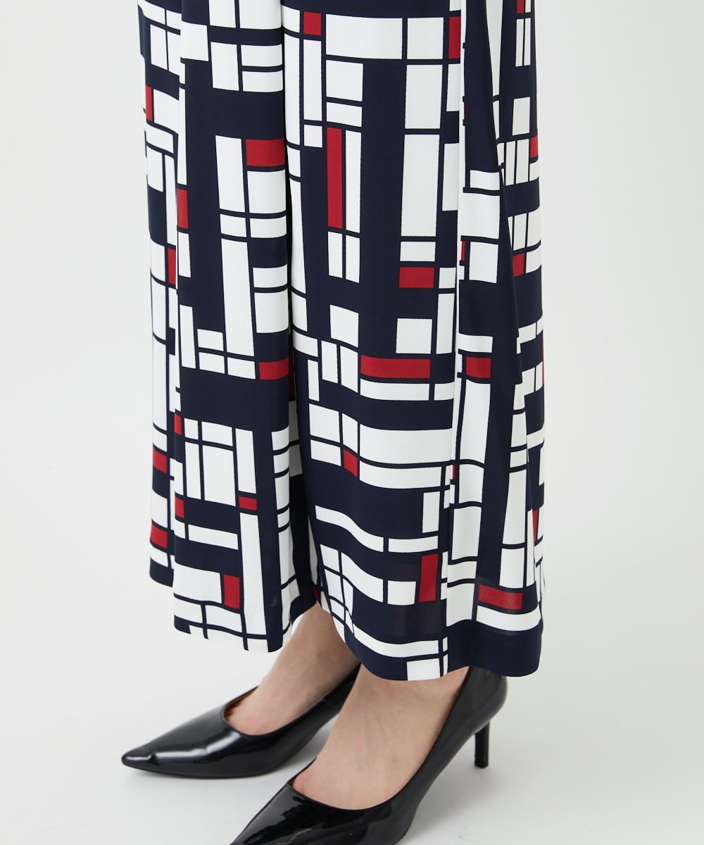 PHLGE42390 GEORGES RECH(小さいサイズ)(メゾン ドゥ サンク) トリコロールガウチョパンツ レッド