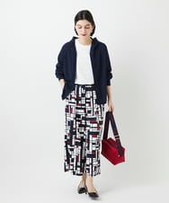 PHLGE42390 GEORGES RECH(小さいサイズ)(メゾン ドゥ サンク) トリコロールガウチョパンツ レッド