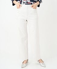 PHLGE52250 GEORGES RECH(小さいサイズ)(メゾン ドゥ サンク) シェルタリングドライオックスワイドパンツ ホワイト