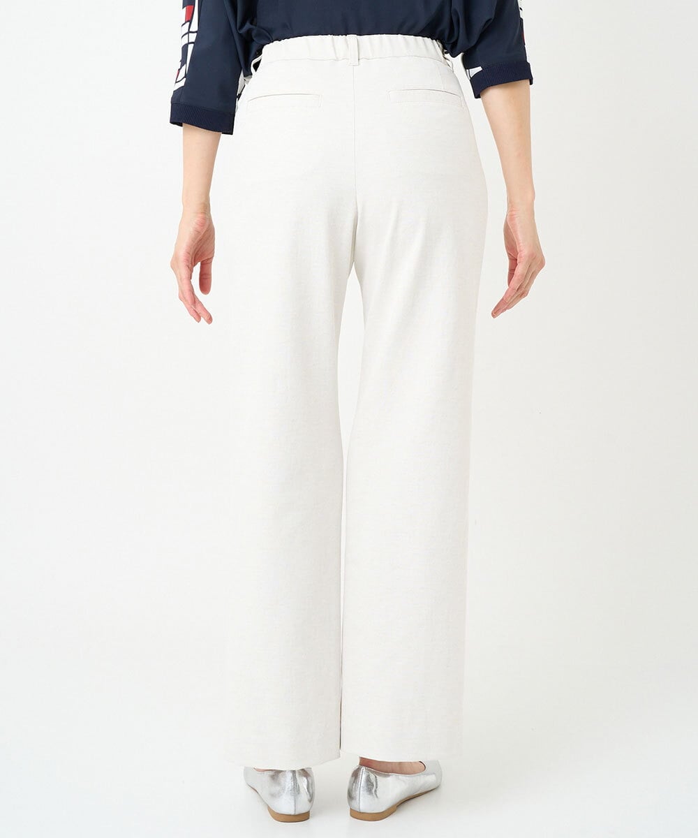 PHLGE52250 GEORGES RECH(小さいサイズ)(メゾン ドゥ サンク) シェルタリングドライオックスワイドパンツ ホワイト