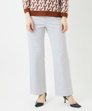 PHLGE52250 GEORGES RECH(小さいサイズ)(メゾン ドゥ サンク) シェルタリングドライオックスワイドパンツ ライトグレー