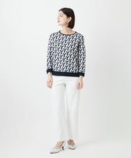 PHLGE52250 GEORGES RECH(小さいサイズ)(メゾン ドゥ サンク) シェルタリングドライオックスワイドパンツ ライトグレー