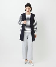 PHLGE52250 GEORGES RECH(小さいサイズ)(メゾン ドゥ サンク) シェルタリングドライオックスワイドパンツ ライトグレー