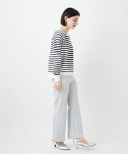 PHLGE52250 GEORGES RECH(小さいサイズ)(メゾン ドゥ サンク) シェルタリングドライオックスワイドパンツ ライトグレー