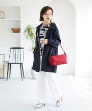 PHLGE52250 GEORGES RECH(小さいサイズ)(メゾン ドゥ サンク) シェルタリングドライオックスワイドパンツ ライトグレー