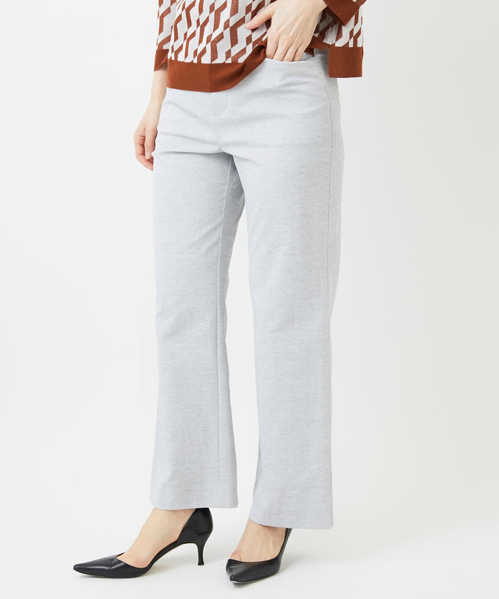 PHLGE52250 GEORGES RECH(小さいサイズ)(メゾン ドゥ サンク) シェルタリングドライオックスワイドパンツ ライトグレー