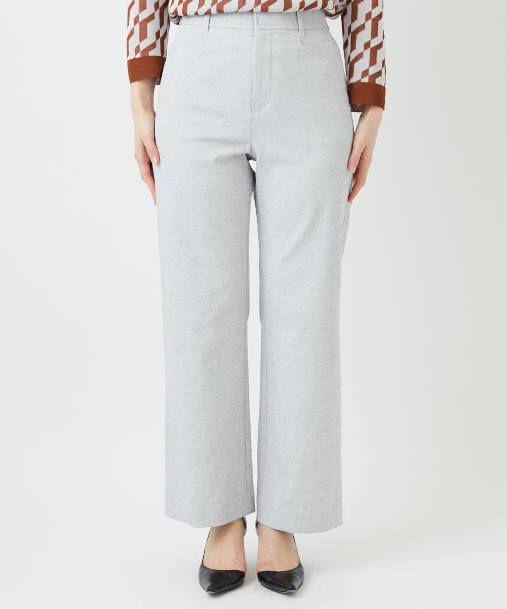 PHLGE52250 GEORGES RECH(小さいサイズ)(メゾン ドゥ サンク) シェルタリングドライオックスワイドパンツ ライトグレー