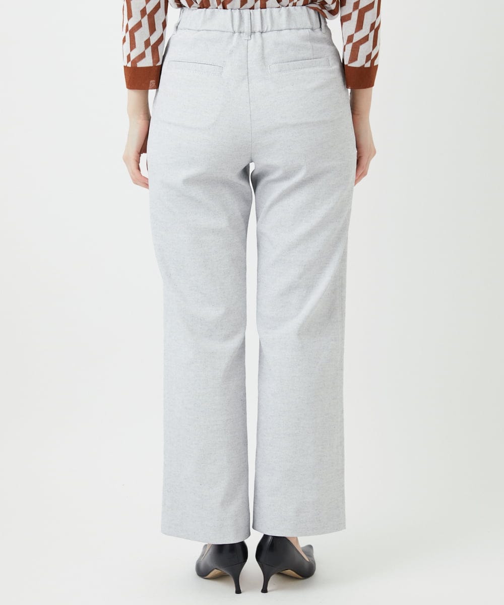 PHLGE52250 GEORGES RECH(小さいサイズ)(メゾン ドゥ サンク) シェルタリングドライオックスワイドパンツ ライトグレー