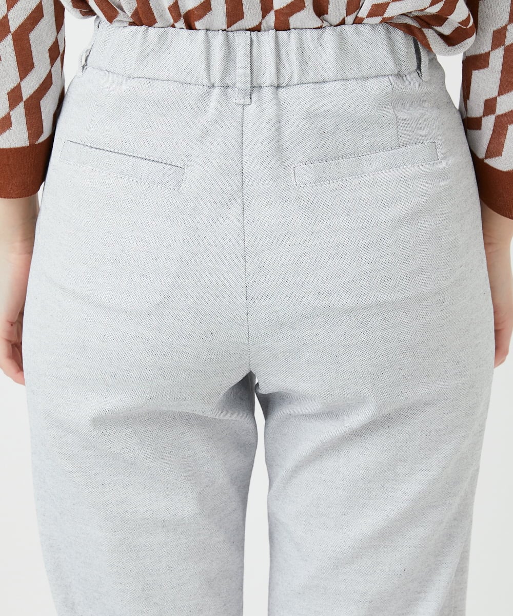 PHLGE52250 GEORGES RECH(小さいサイズ)(メゾン ドゥ サンク) シェルタリングドライオックスワイドパンツ ライトグレー