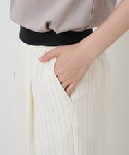 PHLGQ48230 GEORGES RECH(小さいサイズ)(メゾン ドゥ サンク) 【セットアップ対応】ピンストライプワイドパンツ ネイビー