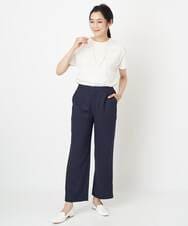PHLGS01260 GEORGES RECH(小さいサイズ)(メゾン ドゥ サンク) [セットアップ対応]スラブストレートパンツ ネイビー
