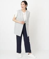 PHLGS01260 GEORGES RECH(小さいサイズ)(メゾン ドゥ サンク) [セットアップ対応]スラブストレートパンツ ネイビー