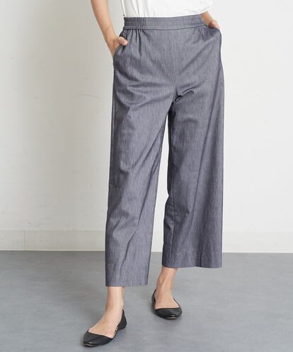 PHLGT51190 GEORGES RECH(小さいサイズ) デニムライクストレッチガウチョパンツ