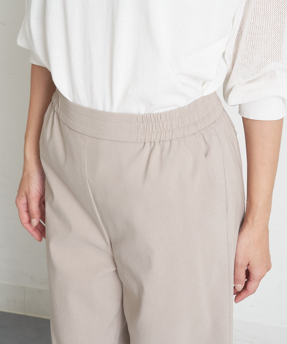 PHLGT52190 GEORGES RECH(小さいサイズ)(メゾン ドゥ サンク) ストレッチコットンリネンガウチョパンツ ベージュ