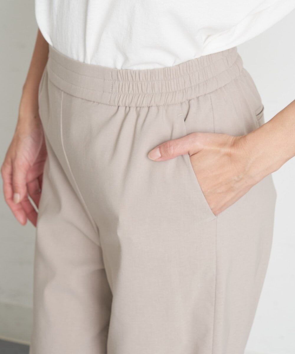PHLGT52190 GEORGES RECH(小さいサイズ)(メゾン ドゥ サンク) ストレッチコットンリネンガウチョパンツ ベージュ